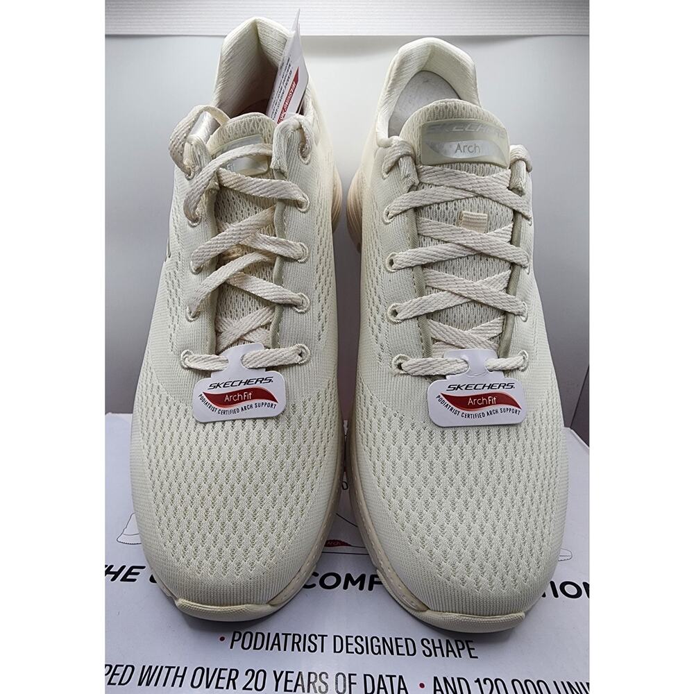 Skechers Arch Fit Big Appeal Womens 7.5 Off White Walking Shoes 149057/OFWT NIB